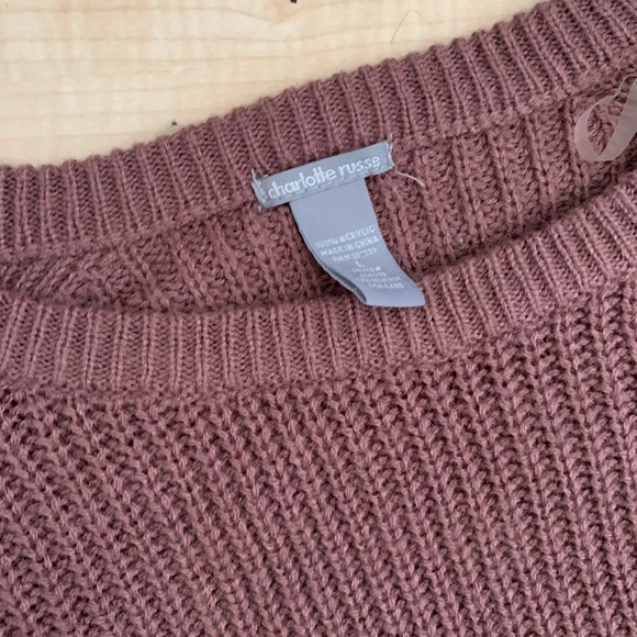 Purple Crop Sweater - Picture 3 of 3